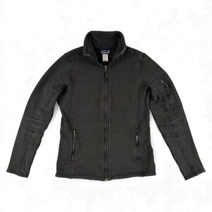Patagonia Cables Jacket Womens M Black Full Zip Fleece L/S Thermal‎ Polartec